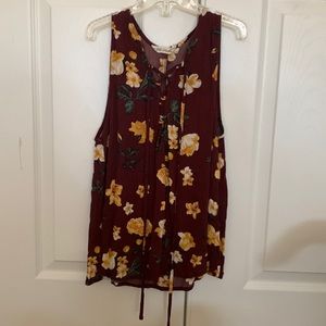 Flowery tank/blouse
